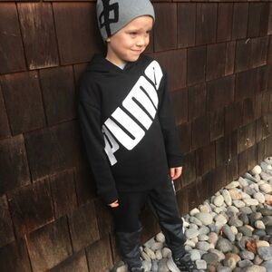 Kids 5y Puma Cross script Hoody